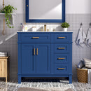 Modern Bathroom Vanity With Ceramic Sink, Soft Close Storage Cabinet by Unique Piece Furniture