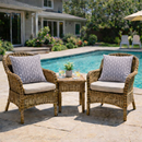 2 Pack Outdoor Throw Pillows, Waterproof & Fade-Resistant (18x18 Inch) by HouseOfZazla