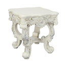 Adara END TABLE Antique White Finish