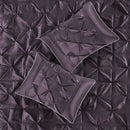 7 Piece Tufted Comforter Set Plum Queen
