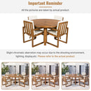 5 Piece Outdoor Patio Dining Set With 4 Armchairs And Table - Beige by HouseOfZazla