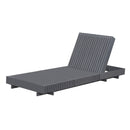 Dark Acacia Wood Chaise Lounge