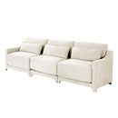 Elegant Sofa With Ergonomic Design And Lumbar Pillows by HouseOfZazla