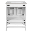 Bathroom Vanity With Integrated Undermount Ceramic Sink, 2 Doors And 1 Drawer, Soft Close Hinges