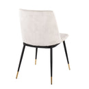 Wanda - Contemporary Chair (Set of 2) - Black / Beige by HouseOfZazla