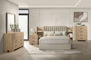 Arielle 5-piece Eastern King Bedroom Set Light Oak