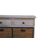 Basket Storage Cabinet - Gray Ash by Unique Piece Furniture