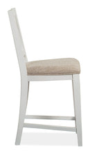 Heron Cove - Counter Chair With Upholstered Seat (Set of 2) - Chalk White