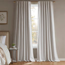 2-PK 52x84" Sound Blocking Total Blackout Curtain Panel Pair White by HouseOfZazla