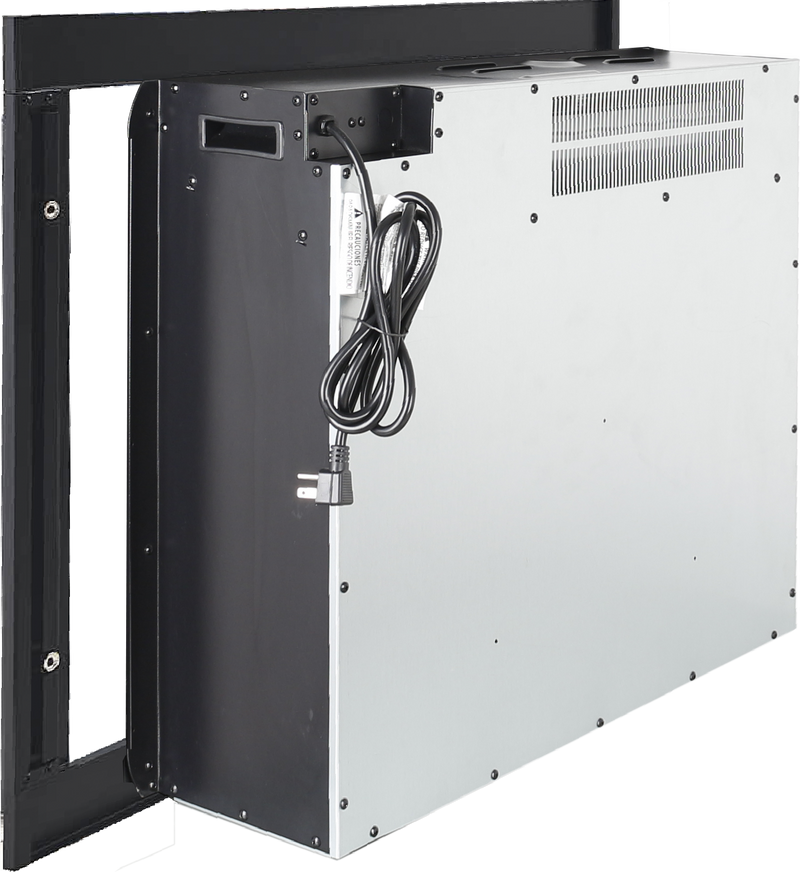 33 inch Infrared Electric Fireplace Insert, Touch Panel Home Decor Heater, Smokeless Firebox With Trim Kit