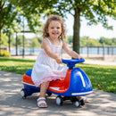 12V Electric Wiggle Ride On Car with Dual Motors & LED Lights