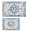 8x10FT VintageÊArea Rug Modern Non Slip Carpet Boho Low Pile Soft Rug Waterproof Machine Washable Rug for Living Room BedroomÊKitchen Dining Room Unde