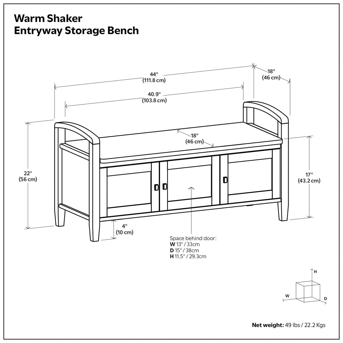 Warm Shaker - Handcrafted Entryway Storage Bench, photo 29 of 38