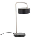 Puck - Contemporary Table Lamp - Nickel / Black by HouseOfZazla