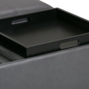 Avalon - Square Coffee Table, Storage Ottoman