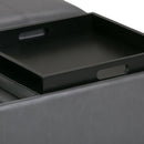 Avalon - Square Coffee Table, Storage Ottoman by HouseOfZazla