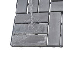 Acacia Wood Interlocking Deck Tiles Checker Pattern For Outdoor Flooring