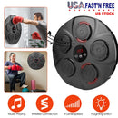 Music Boxing Machine Electronic Wall Target Punching Pad LED Lighted Sandbag Boxing Training Machine Exercise Equipment with Adult Boxing Gloves