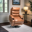 Large Size Electric Power Lift Recliner Chair Sofa With 8 Point Vibration Massage And Lumbar Heat by Unique Piece Furniture
