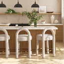 Penny 26.5" Round Arched Upholstered Counter Stool, Set of 2