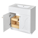 Bathroom Vanity With Sink, Freestanding Storage Cabinet With Handles by HouseOfZazla