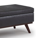 Owen - Lift Top Large Coffee Table Storage Ottoman, Mid Century Style by HouseOfZazla