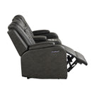 Benz - Power Recliner Set With LED Lighting And USB Charging by HouseOfZazla