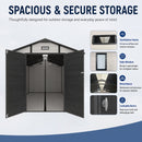 8x10 FT Plastic Outdoor Storage Shed