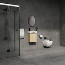 Modern Bathroom Vanity With Ceramic Basin, Wall Mounted Floating Sink Combo, Storage Cabinet by Unique Piece Furniture