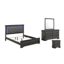 Blaze - Modern Bedroom Set With LED Headboard by HouseOfZazla