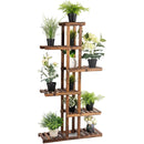 6 Tier Garden Wooden Shelf Storage Plant Rack Stand by LJGDeals