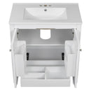 Double Sink Bathroom Vanity Set with Wall Mount Mirror Cabinet by HouseOfZazla