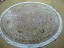 6' X 6' Round Handmade Fine Chinese Floral Oriental Silk Wool Rug Carpet Nice