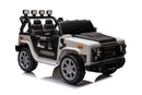 12V7A 30W*2 Four-Wheel Drive Seat One Button Start, Forward And Backward, High And Low Speed, Music, Front Light, Power Display, Two Doors Can Open, 2.4G R / C, Seat Belt Four Wheel Absorber by HouseOfZazla