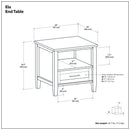 Ela - End Table - Brown