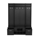 5 In 1 Entryway Bench With Coat Rack, 7 Sturdy Hooks, 2 Spacious Drawers And Adjustable Shelves