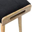 Tray Style Footstool - Black by HouseOfZazla