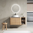 42" Wall-Mounted Bathroom Vanity With Ceramic Art Sink