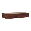 Lunar - 2 Drawer Wall Mounted Console - Brown by Unique Piece Furniture