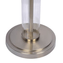 Echo - Table Lamp With On / Off Switch Clear Body Base - Clear / Silver / White by HouseOfZazla