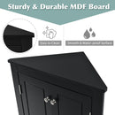 Triangle Bathroom Storage Cabinet With Adjustable Shelves, Freestanding Floor Cabinet For Home Kitchen by Unique Piece Furniture