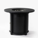 Propane Gas Fire Pit Table, 50000 Btu Round Steel Fire Pit