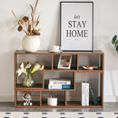 Minimalist Cube TV Stand With Adjustable Open Storage Shelves