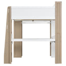 Loft Bed With Built In Storage Shelves, Clothes Rail, And Desk by HouseOfZazla