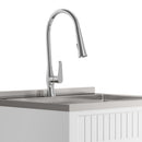 Beckham - Laundry Cabinet & Faucet And Stainless Steel Sink by HouseOfZazla