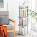Storage Shelf, 360° Rotating Bookshelf, Bookcase With Large-Capacity Storage Space, Multifunctional Storage Rack, Compact Design For Living Room by HouseOfZazla