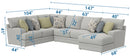 Stockbridge - Sectional With Comfort Coil Seating And 9 Accent Pillows Included