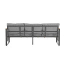 4-Pieces Outdoor Metal Patio Furniture Set with Cushions