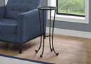 Accent Side Table, Plant Stand, Round, Contemporary & Modern - Black by HouseOfZazla