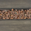 Transitional Rectangular Outdoor Propane Fire Pit With 50,000 BTU by HouseOfZazla